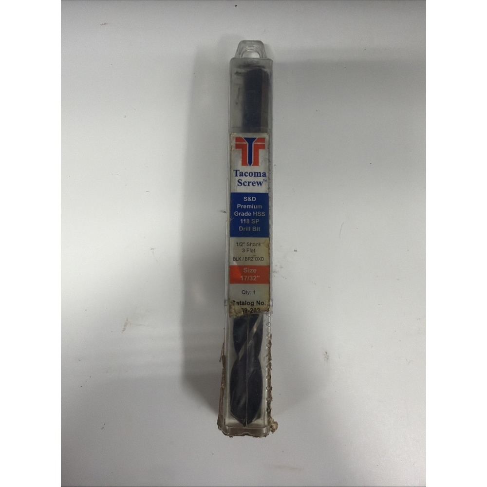 17/32" Silver & Deming (S&D) premium grade High Speed Steel (HSS) drill bit